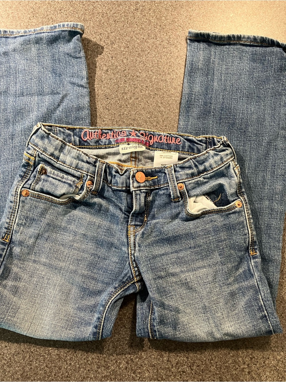 Levi's Faded Blue Straight-Leg Jeans
